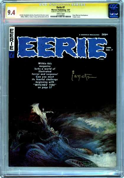 CGC Graded Comics - Eerie #7 (CGC) - Terror - Eerie - No 7 - January - Witches Tide