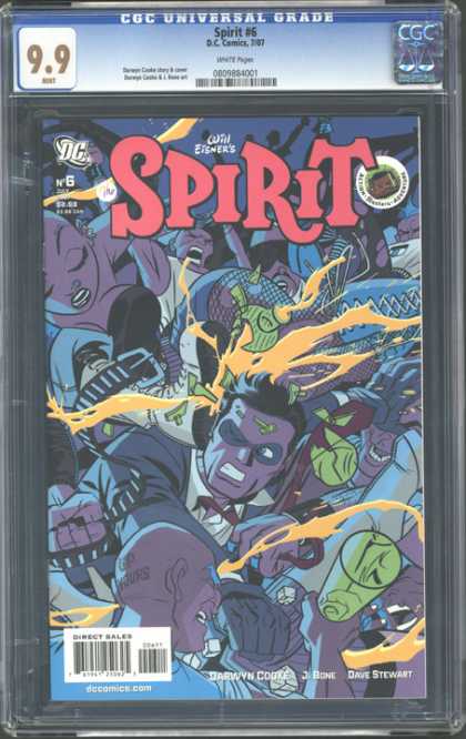 CGC Graded Comics - Spirit #6 (CGC) - Dave Stewart - Jbone - Darwyn Cooke - Ready For Attack - Shouting