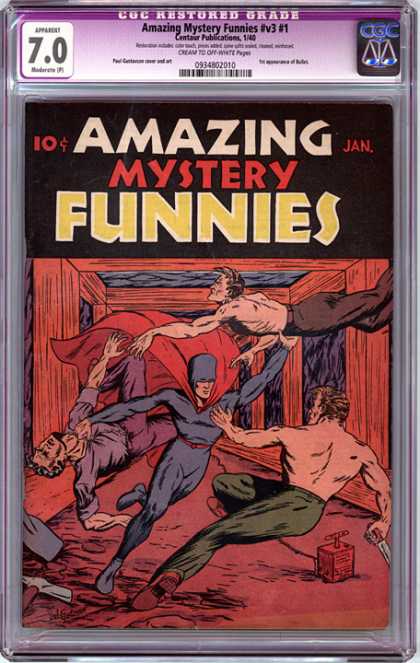 CGC Graded Comics - Amazing Mystery Funnies #v3 #1 (CGC) - Cgc - Amazing Mystery - Funnies - Fight - Mine