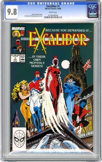 CGC Graded Comics - Excalibur #1 (CGC) - Marvel Superheroes - Excalibur - Featuring Spiderman - X-men - Shadow