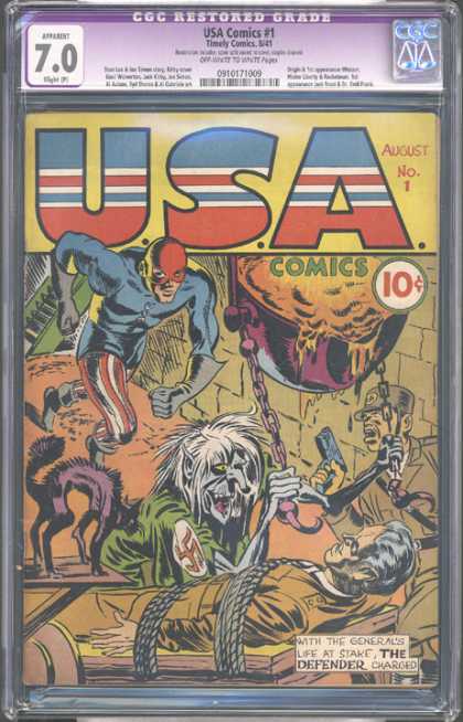 CGC Graded Comics - USA Comics #1 (CGC)