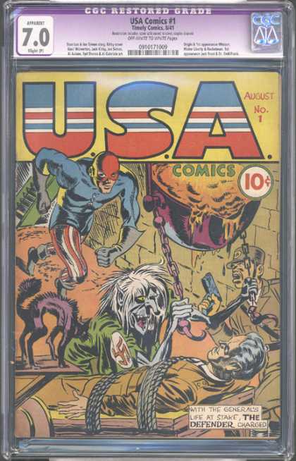 CGC Graded Comics - USA Comics #1 (CGC)