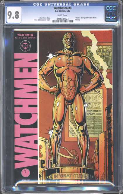 CGC Graded Comics - Watchmen #8 (CGC) - In Gratitude - Trophy - Watchmen - Dc - Award