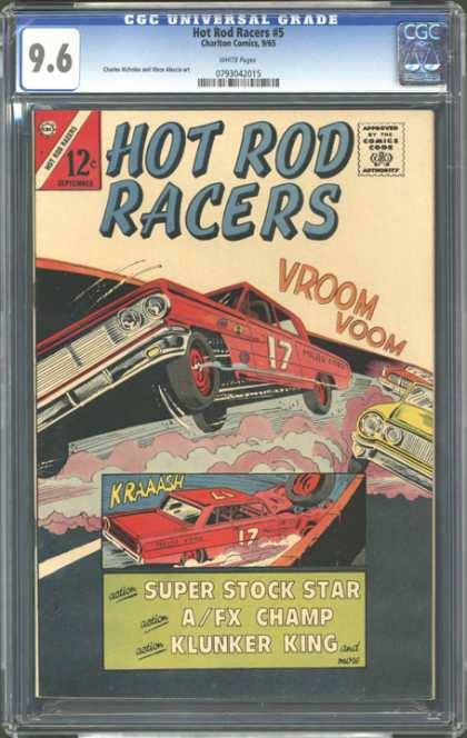 CGC Graded Comics - Hot Rod Racers #5 (CGC) - Cars - Wheels - Track - Headlights - 17