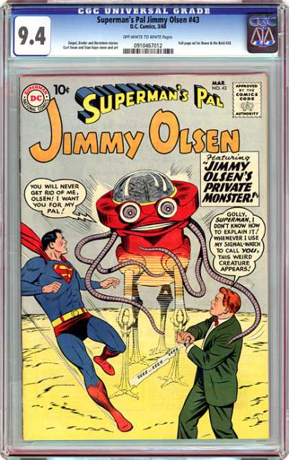 CGC Graded Comics - Superman's Pal Jimmy Olsen #43 (CGC)
