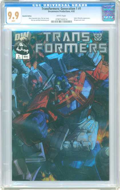 CGC Graded Comics - Transformers: Generation 1 #1 (CGC) - Optimus Prime - Megatron - Battle - Punch - Rage