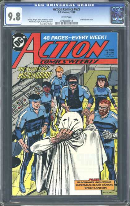 CGC Graded Comics - Action Comics #629 (CGC) - Mockingbird - Dc - Black Hawk - Nightwing - Green Lantern