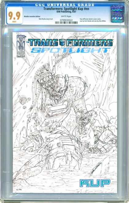 CGC Graded Comics - Transformers: Spotlight Kup #nn (CGC) - Transformers - Kup - Iow Publishing - Cgc - Spotlight