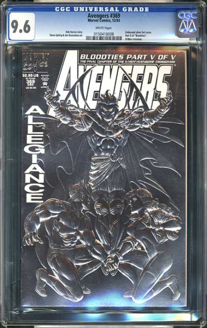 CGC Graded Comics - Avengers #369 (CGC) - Avengers - Bloodties - Allegiance - Part V Of V - Embossed Design