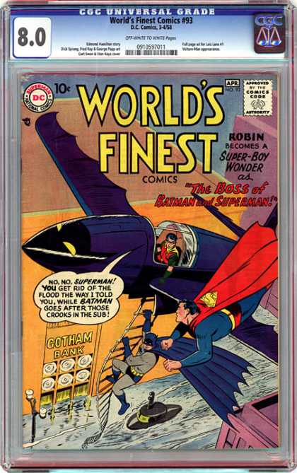 CGC Graded Comics - World's Finest Comics #93 (CGC)