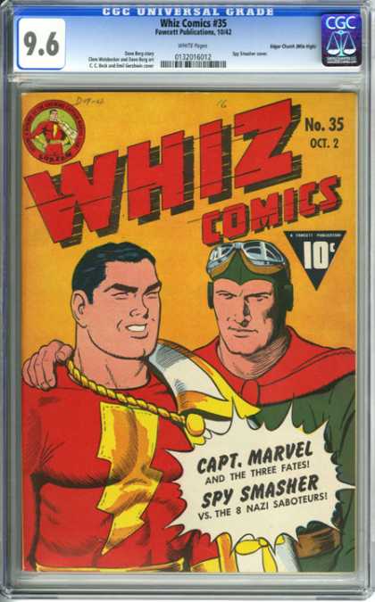 CGC Graded Comics - Whiz Comics #35 (CGC)