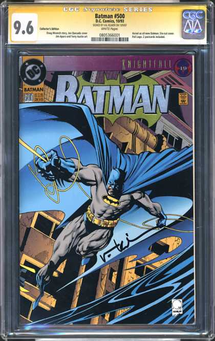 CGC Graded Comics - Batman #500 (CGC) - Batman - Knighttall - Ropes - Appartment - 96