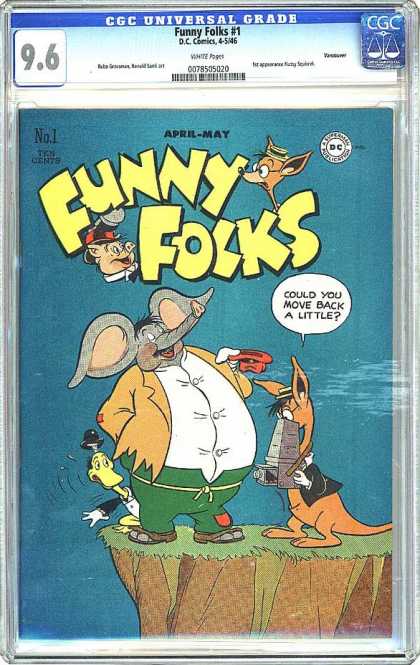 CGC Graded Comics - Funny Folks #1 (CGC) - 96 - No1 Ten Cents - April-may - Funny Folks 1 - Dc Comics4-5146