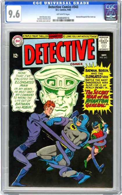 CGC Graded Comics - Detective Comics #343 (CGC) - Dc - Dc Comics - Batman - Robin - Detective