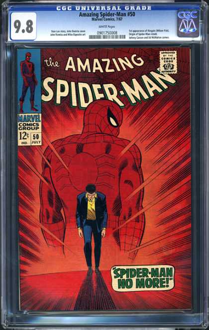 CGC Graded Comics - Amazing Spider-Man #50 (CGC) - Back - Away - Leaving - No More - Sorrow