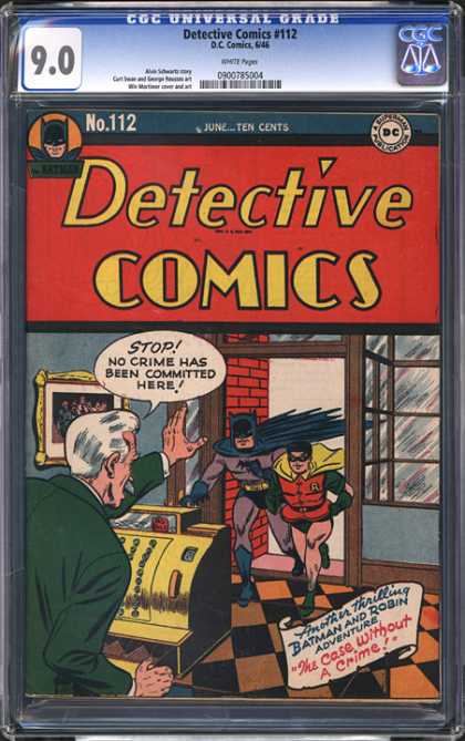CGC Graded Comics - Detective Comics #112 (CGC) - No 112 - Dc Comics - Detective Comics - Batman - Batman And Robin