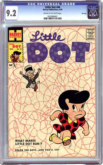 CGC Graded Comics - Little Dot #44 (CGC) - Little Dot - Harvey Publications - Harvey Comics - Approved By Comics Code - Man
