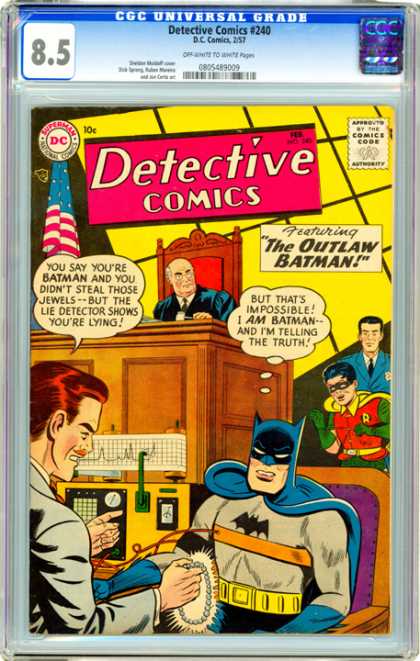 CGC Graded Comics - Detective Comics #240 (CGC)