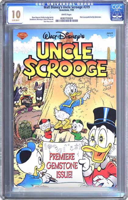 CGC Graded Comics - Walt Disney's Uncle Scrooge #319 (CGC) - Cactus - Prickers - Gold - Sand Dunes - Vultures