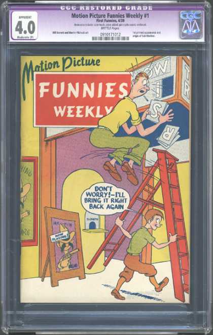 CGC Graded Comics - Motion Picture Funnies Weekly #1 (CGC)