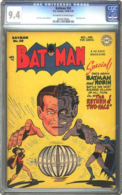 CGC Graded Comics - Batman #50 (CGC) - Batman - Special - Robin - Bizarre - Villain