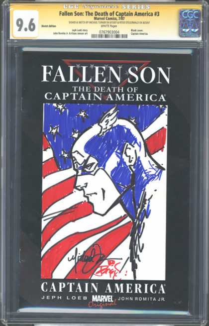 CGC Graded Comics - Fallen Son: The Death of Captain America #3 (CGC)