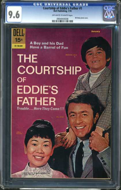 CGC Graded Comics - Courtship of Eddie's Father #1 (CGC) - The Courtship - Eddie - Trouble Here They Come - Boy - Man