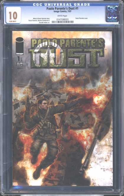 CGC Graded Comics - Paolo Parente's Dust #1 (CGC) - Cgc Universal Gdare - Paolo Parente - Soldier - Guns - War