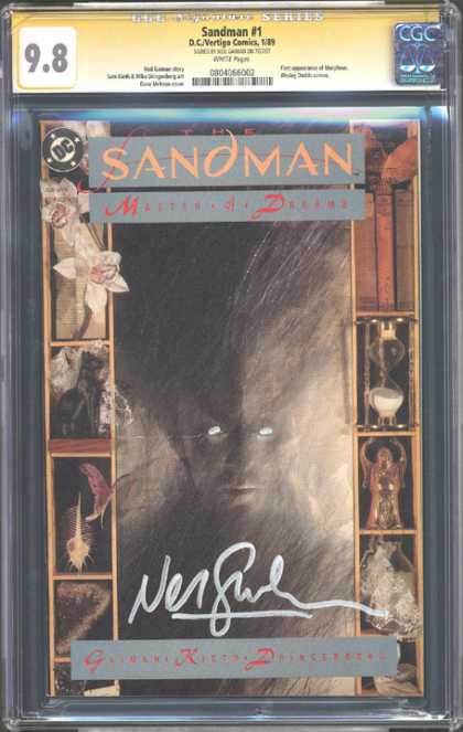 CGC Graded Comics - Sandman #1 (CGC) - Sandman - Master A Dream - Sand Glass - Butterfly - Flowers