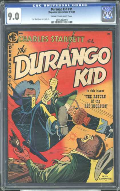 CGC Graded Comics - Durango Kid #31 (CGC) - Cowboy - Old - Western - Bottle - Thief