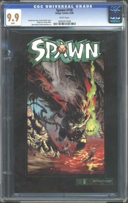 CGC Graded Comics - Spawn #158 (CGC) - Spawn 158 - Chain - Green Gas - Lava - Cave