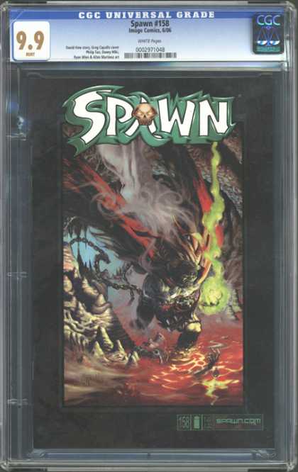 CGC Graded Comics - Spawn #158 (CGC) - Spawn 158 - Chain - Green Gas - Lava - Cave