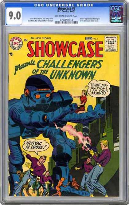 CGC Graded Comics - Showcase #7 (CGC) - Robot - Woman - Firing - Ultivac - Running