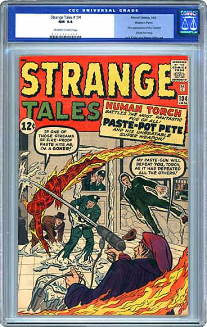 CGC Graded Comics - Strange Tales #104 (CGC) - Flames - Super Weapon - Fire-proof Paste - Paste-pot Pete - Human Torch