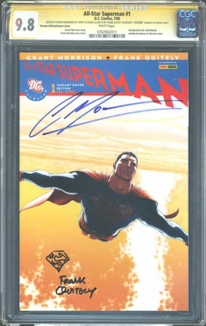 CGC Graded Comics - All-Star Superman #1 (CGC) - Dc - Autograph - Flight - Cape - Superhero