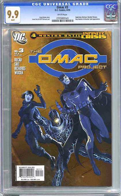 CGC Graded Comics - Omac Project #3 (CGC) - Batman - Spiderman - Woman - Fire - Cape