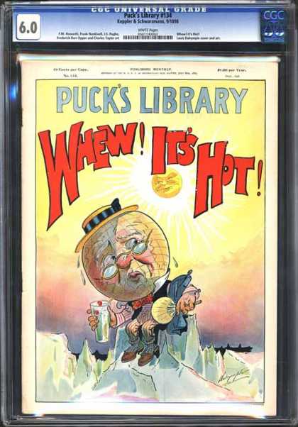 CGC Graded Comics - Puck's Library #134 (CGC) - Pucks Library - Whew Its Hot - Globe - Iceberg - Sun