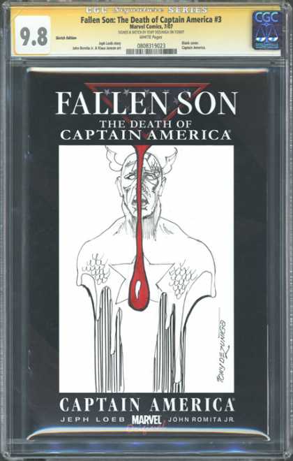 CGC Graded Comics - Fallen Son: The Death of Captain America #3 (CGC) - Fallen Son - Death Of Captain America - Blood - Jeph - Loeb