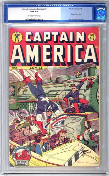 CGC Graded Comics - Captain America Comics #45 (CGC)