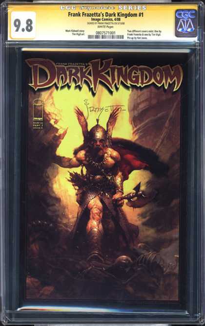 CGC Graded Comics - Frank Frazetta's Dark Kingdom #1 (CGC) - Dark Kingdom - Axe - Wings - Cave - Necklace