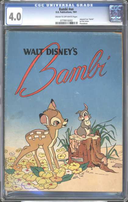 CGC Graded Comics - Bambi #nn (CGC) - Deer - Rabbit - Thumper - Stump - Bambi