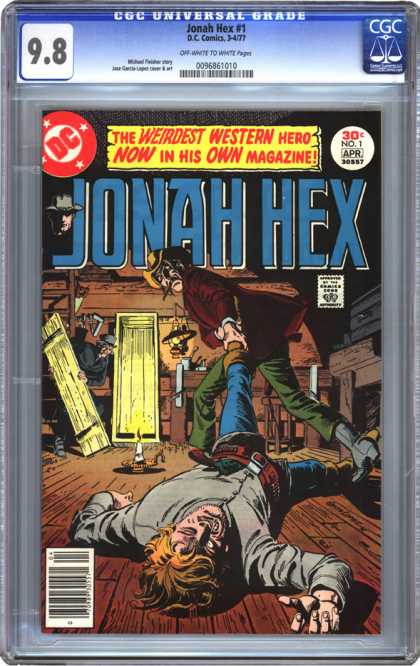 CGC Graded Comics - Jonah Hex #1 (CGC) - Johah Hex - Weirdest Western Hero - Cowboy - Dragging A Man - Wooden Coffin