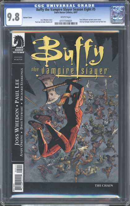 CGC Graded Comics - Buffy the Vampire Slayer Season Eight #5 (CGC) - Catwomen - Earth Child - Twilight - Catch Me If You Can - Night World