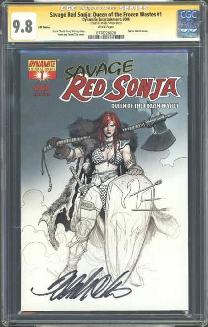 CGC Graded Comics - Savage Red Sonja: Queen of the Frozen Wastes #1 (CGC) - Dark - Evil - Cold - Warrior - Grim