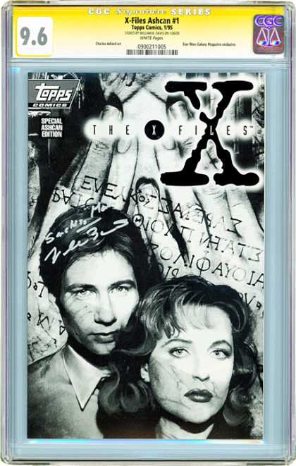 CGC Graded Comics - X-Files #1 (CGC) - X-files - Mulder U0026 Scully - Cgc Grade 96 - Topps Comics - Tv Series