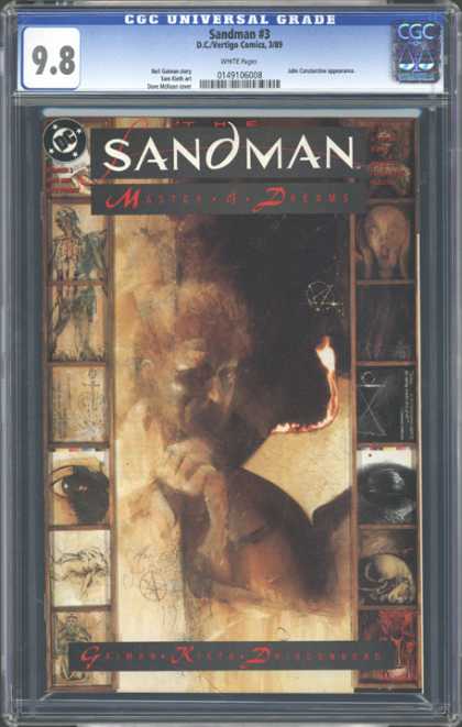 CGC Graded Comics - Sandman #3 (CGC) - Sandman - Master Of Dreams - Demon Face - Sandman 3 - Scary Face