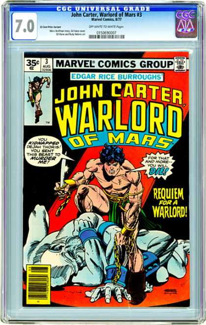 CGC Graded Comics - John Carter, Warlord of Mars #3 (CGC)