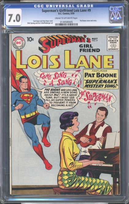 CGC Graded Comics - Superman's Girlfriend Lois Lane #9 (CGC) - Dc - Superman - National Comics - Approved By The Comics Code Authority - Lois Lane