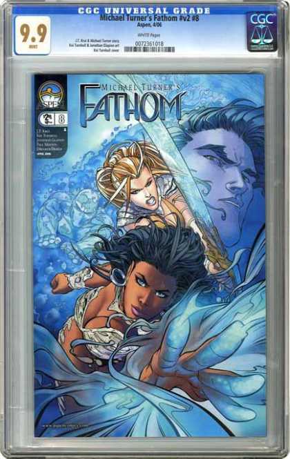CGC Graded Comics - Michael Turner's Fathom #v2 #8 (CGC) - Women - Sword - Warriors - Magic - Super Powers
