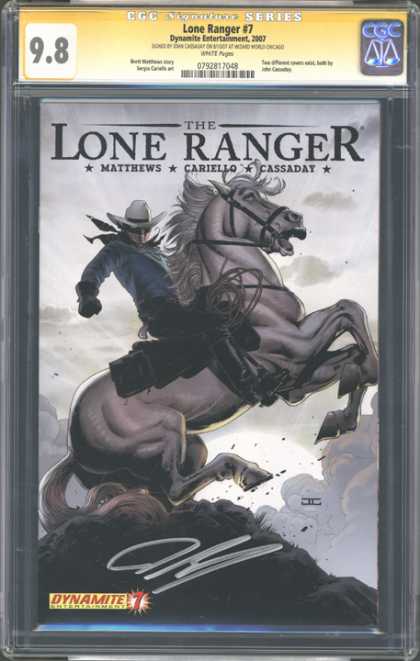 CGC Graded Comics - Lone Ranger #7 (CGC) - Dynamite 1 - Matthews - Cariello - Cassaday - Horse